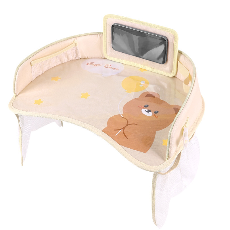 Children's safety seat tray car multi-function storage waterproof car infant cartoon dining plate table Board