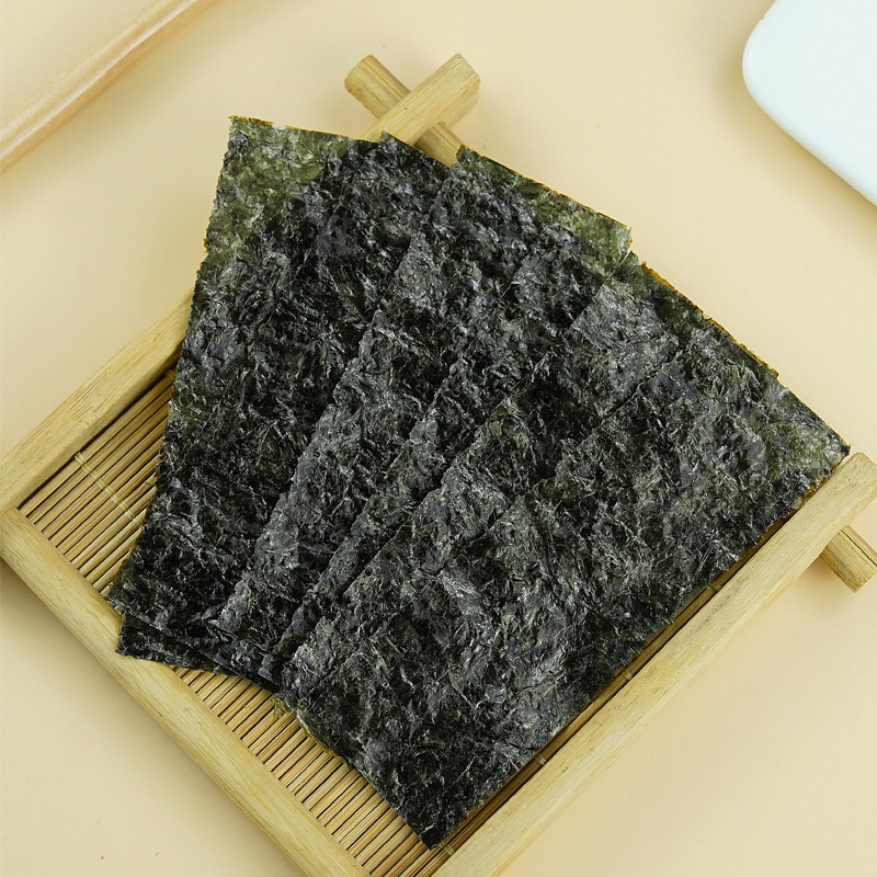Children's instant flavor seaweed slices seasoning seaweed 2 pieces/bundle 6 bunches/strip independent packaging factory wholesale