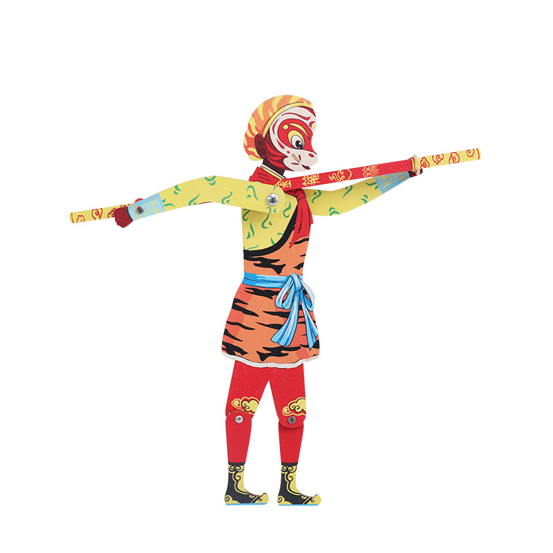 Wooden shadow play shadow play Shaanxi characteristic wooden shadow play Journey to the West doll shadow play overseas crafts small gift