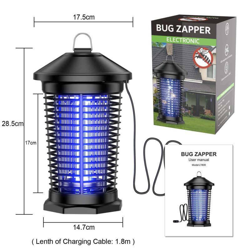 2026 New Cross-Border 4000V Electric Mosquito Killer] 6 Feet Wire