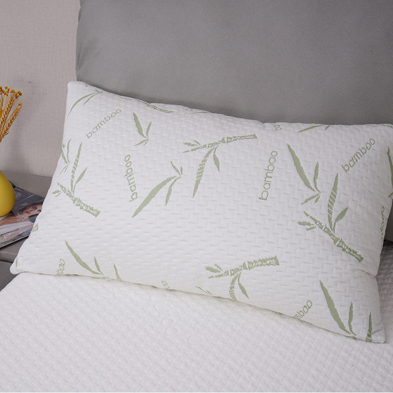 Anti-Pilling Bamboo Fiber Air Layer Waterproof Pillowcase Pillow Core Protective Cover Cross-Border Hotel Home Dormitory Pillowcase