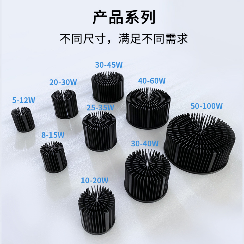 led lamp bead 10W lighting 35mm stage lamp ￠ 72 cold forging integrated 18W sunflower radiator hot sale