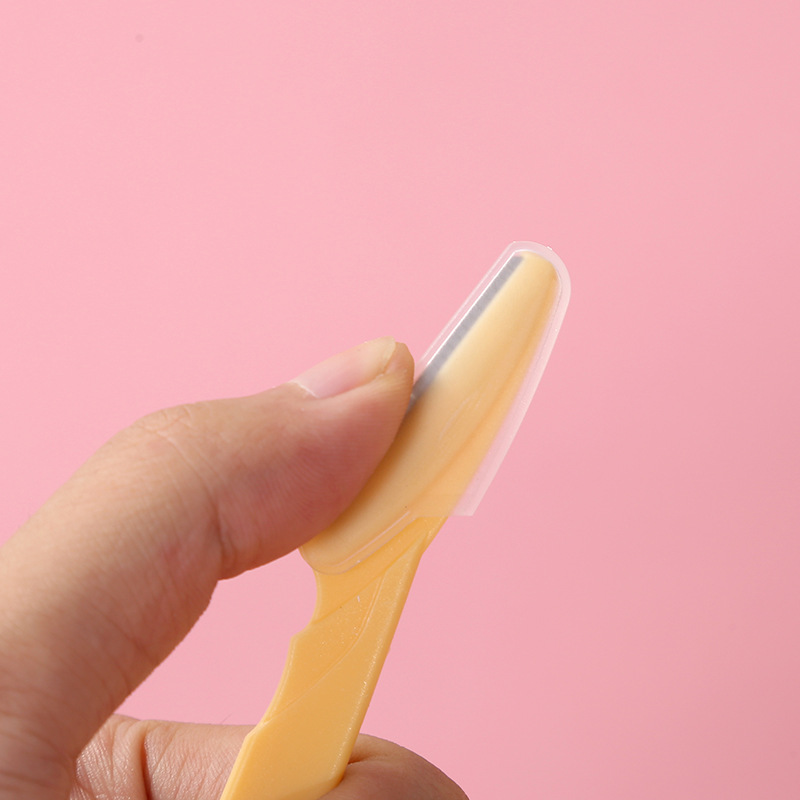 Wholesale Eyebrow Trimmer Three-Color Sharp Mesh Stainless Steel Eyebrow Trimmer Beginner Handle Beauty Tool Portable