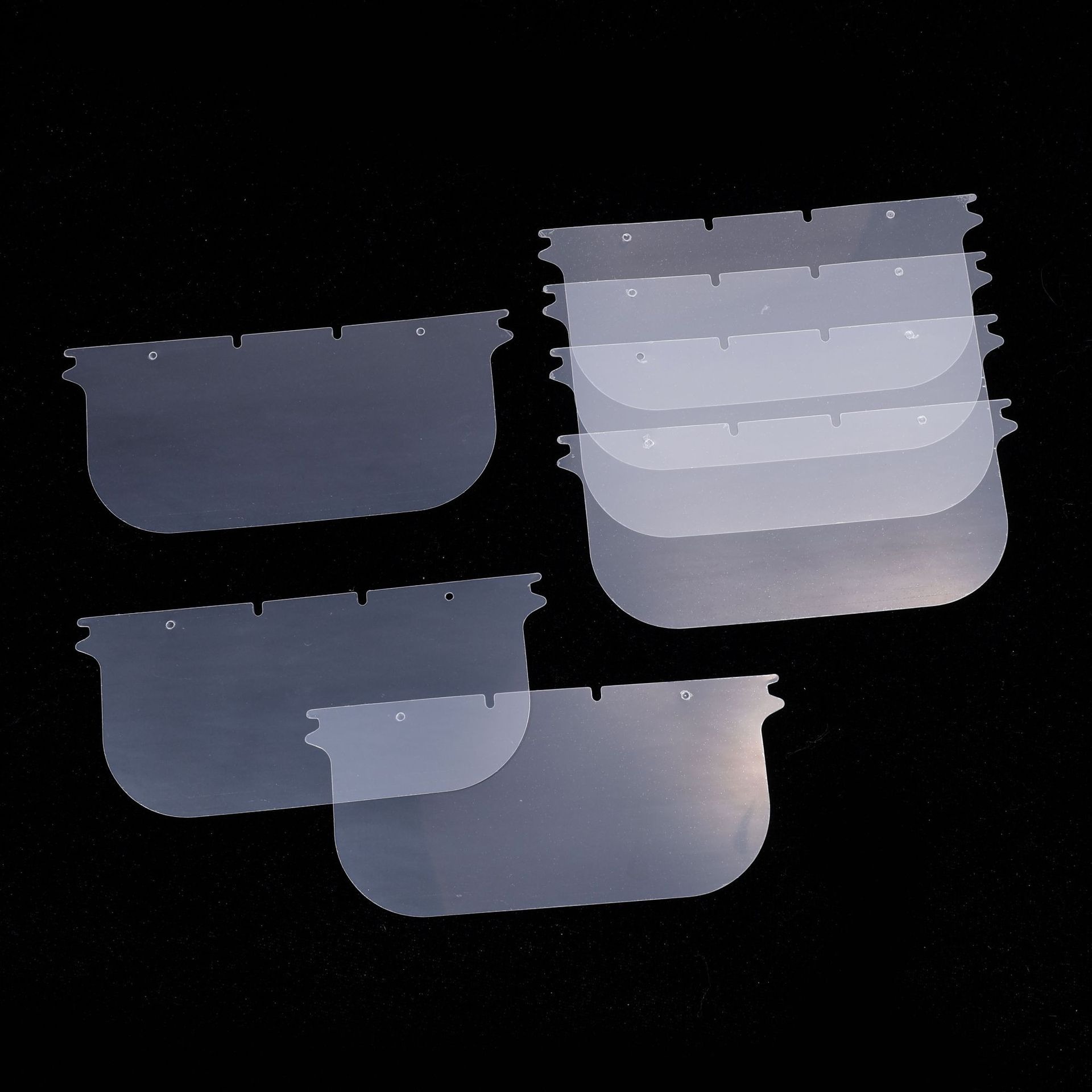 Catering Kitchen Special Mask Transparent Protective Hotel Restaurant Anti-Fog and Oil-Proof Smile Plastic Mask Accessories