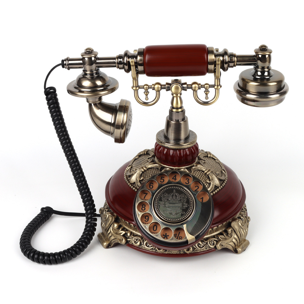 New Antique Phone Hotel Home Wedding Telephone Big Ringtone Fixed Landline Retro Old-Fashioned Telephone Wholesale