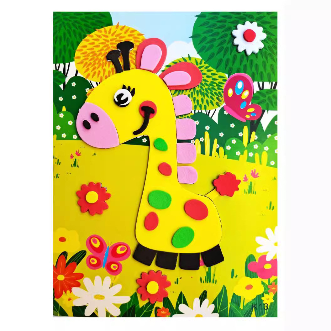 Children's Handmade 3D Stereo Stickers Eva Handmade Stickers Small Stereo Stickers Eva Stickers