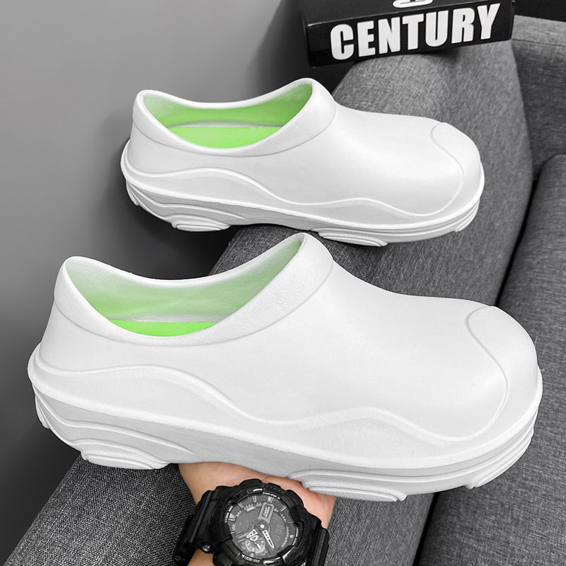 Wholesale Chef Shoes Men's Non-Slip, Oil-Proof and Wear-Resistant Four-Season Shoes Hotel Special Canteen Restaurant Kitchen Waterproof Work Shoes