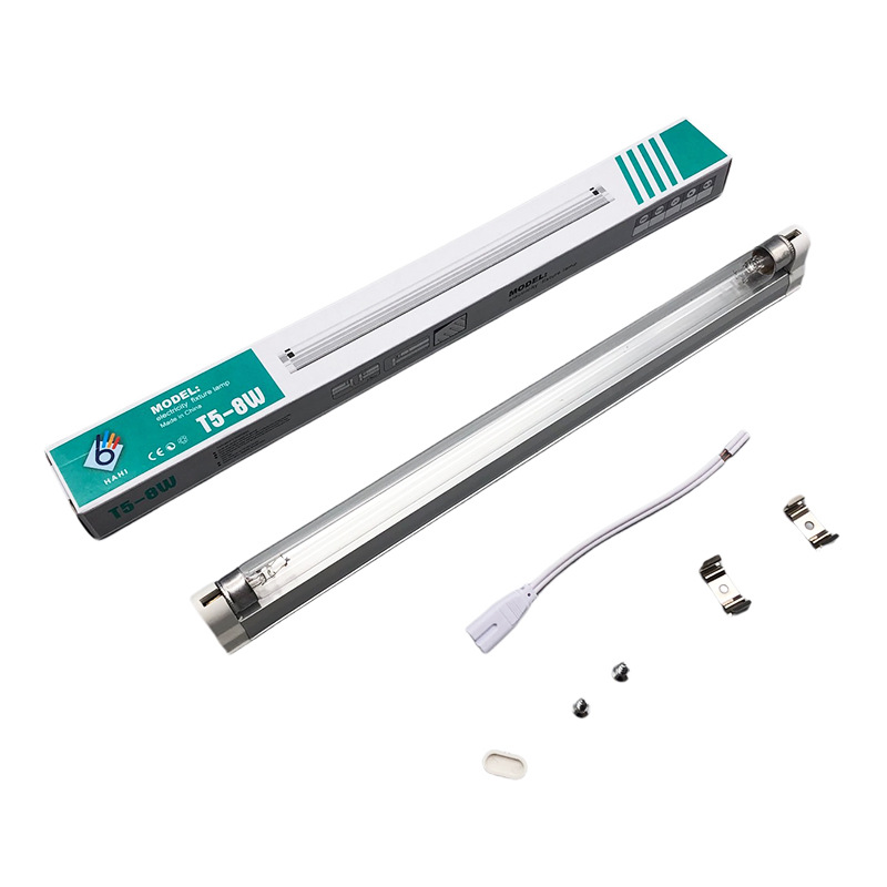 Factory wholesale UV disinfection lamp 4W6W8W UV T5UV lamp ozone bracket lamp purple disinfection lamp tube