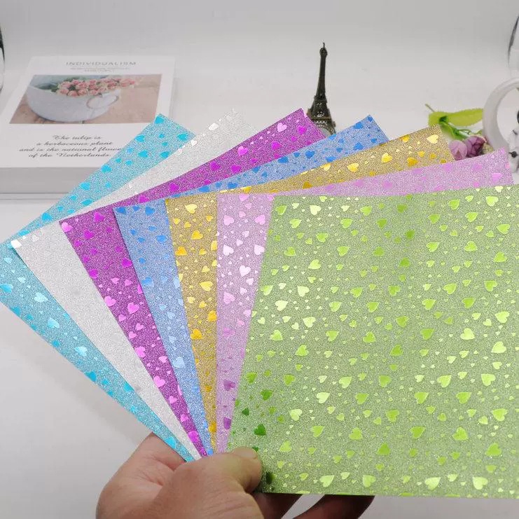 Бумага с перламутровым узором золотой порошок блестящий алмаз ручная бумага 15 см квадратная бумага журавль оригами роза Кавасаки