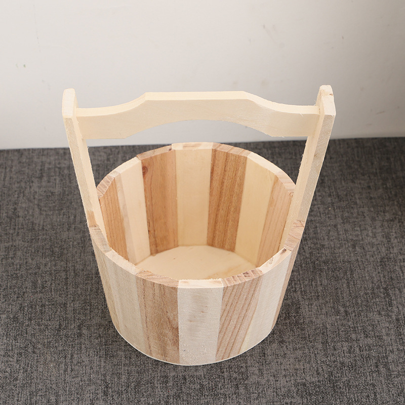 Портативная маленькая деревянная бочка для хранения аромамасел, винтажная круглая бочка для специй