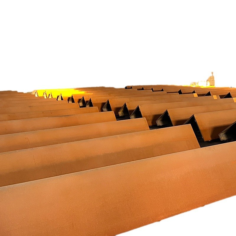 Customized Weather-Resistant Steel Plate Rust-Colored Curtain Wall Landscape Shape Plate Cutting and Bending Spray-Painted Cut Out Weather-Resistant Steel Plate to Make Rust