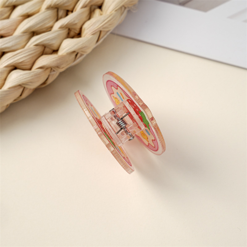 Cartoon Acrylic Double-Sided Pp Clip Customized Student Book Clip Multi-Functional Snack Clip Cute Note Clip Storage Clip