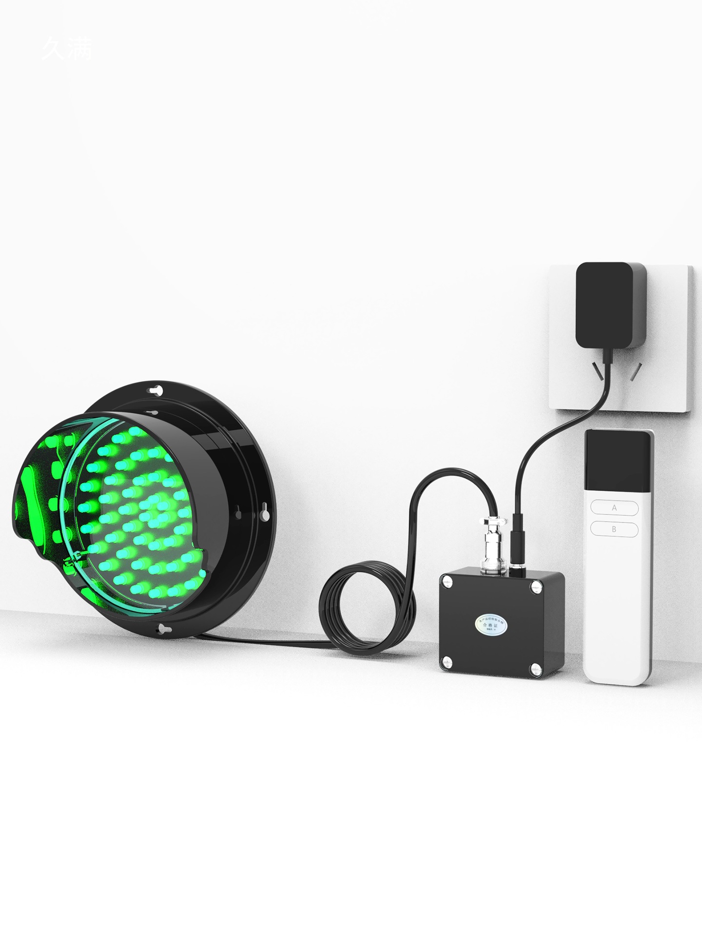 Remote Control Traffic Light Logistics Unloading Port Indicator Light Outdoor Floor Scale Channel Two-Color Traffic Light