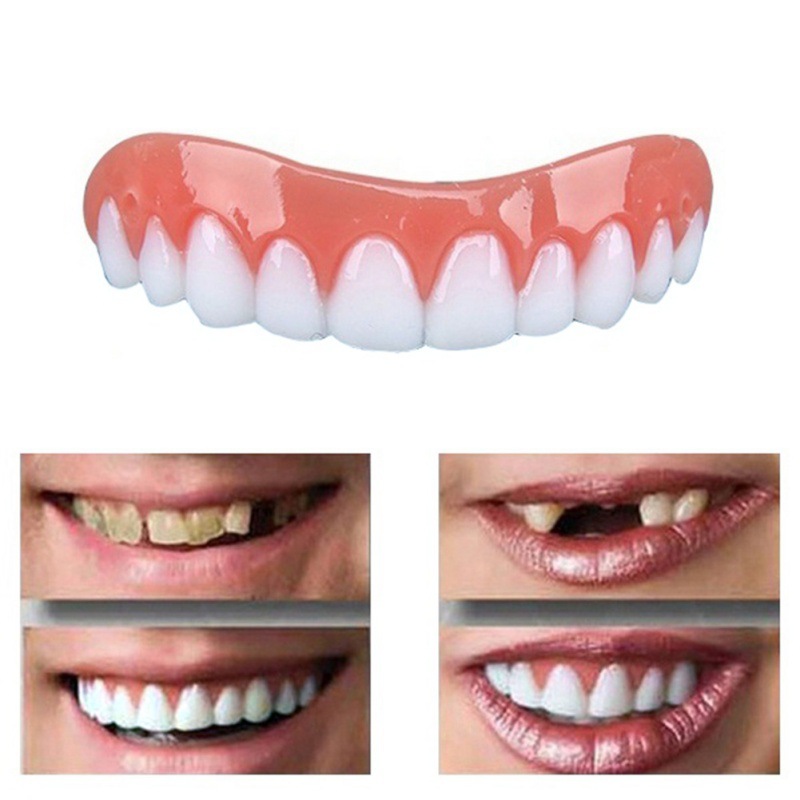 Cross-Border Supply of Simulated Denture Stickers for Stage Temporary Smiling Makeup Plastic Upper and Lower Row Whitening Tooth Set Smile