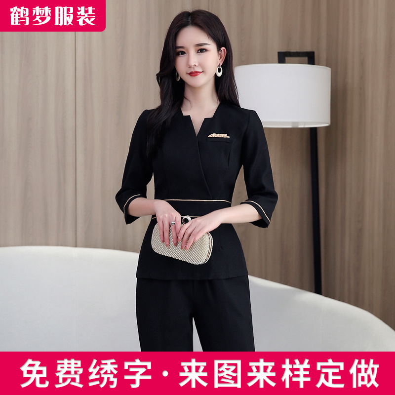 Одежда для салона красоты Комплект рабочей одежды для косметологов и техников Женская одежда для ванн для ног Массаж