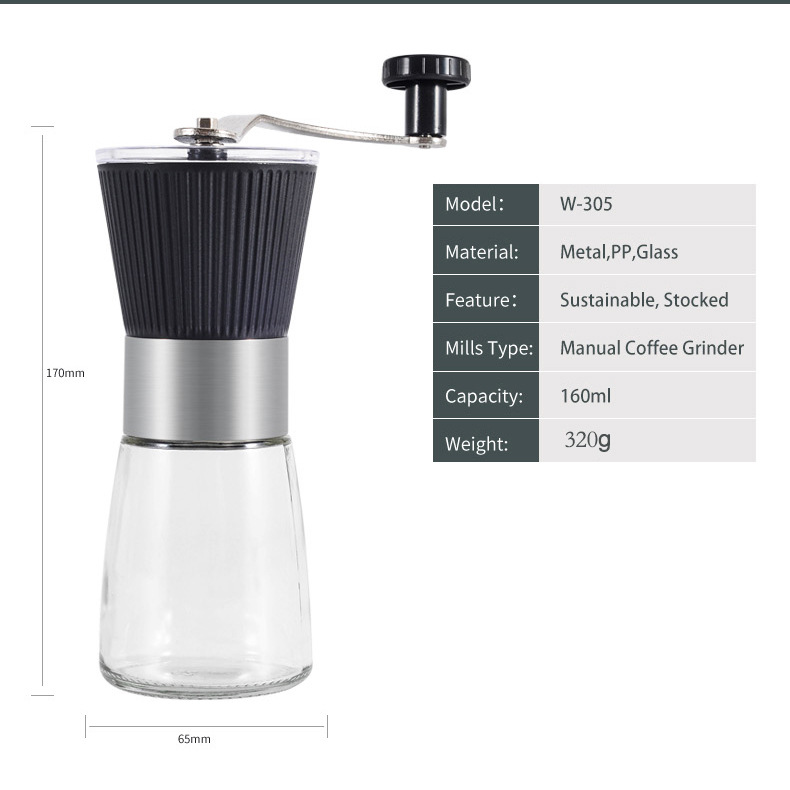 Cross-border New Product Hand-cranked Coffee Grinder Coffee Machine Coffee Grinder Bean Grinder Coffee Bean Grinder Coffee Bean Grinder Coffee Machine