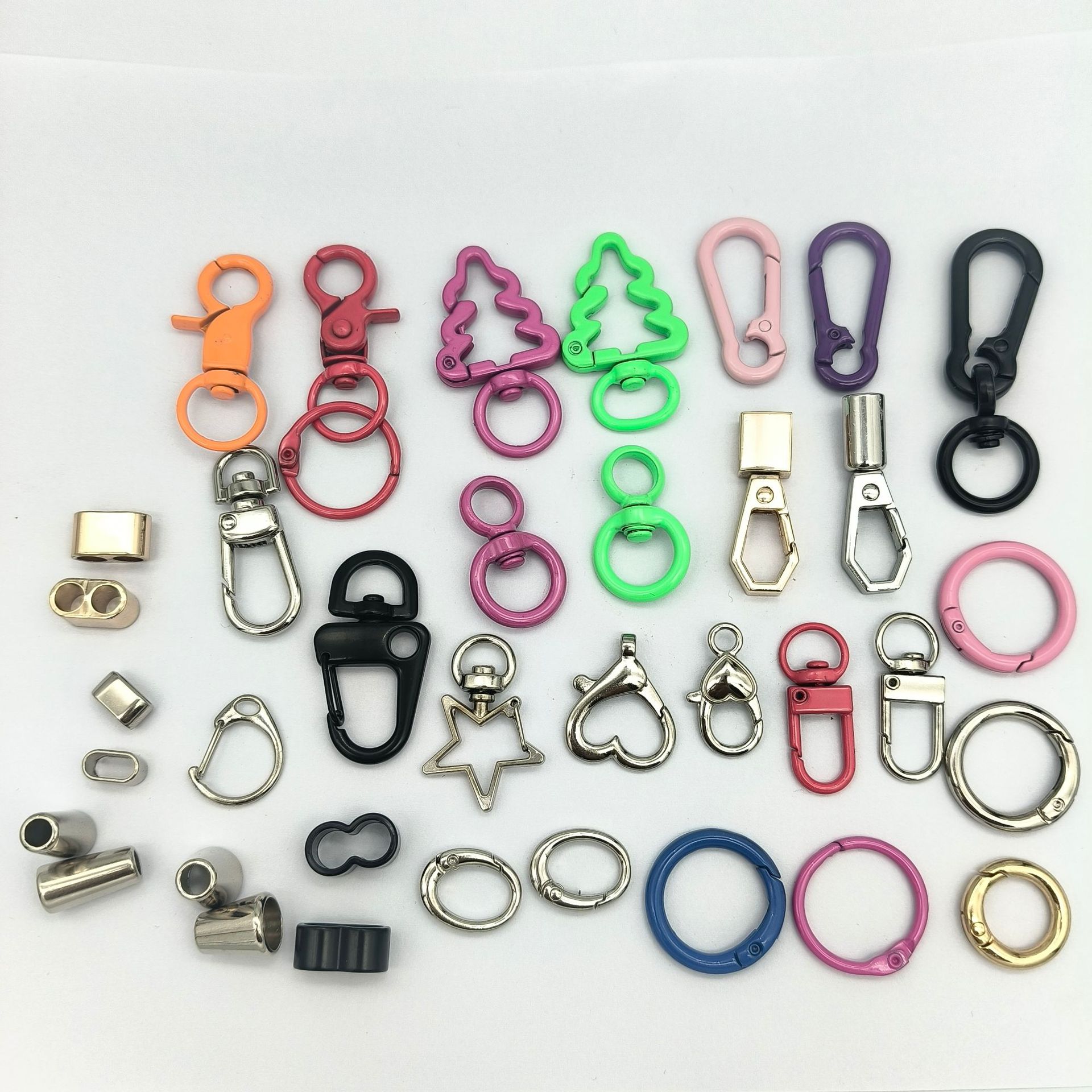 Ювелирное изделие, весеннее кольцо, собачий зажим, красочный ключевой брелок, новогодняя игрушка, висячий колокольчик, тег, веревочный аксессуар, регулировочный пряжка
