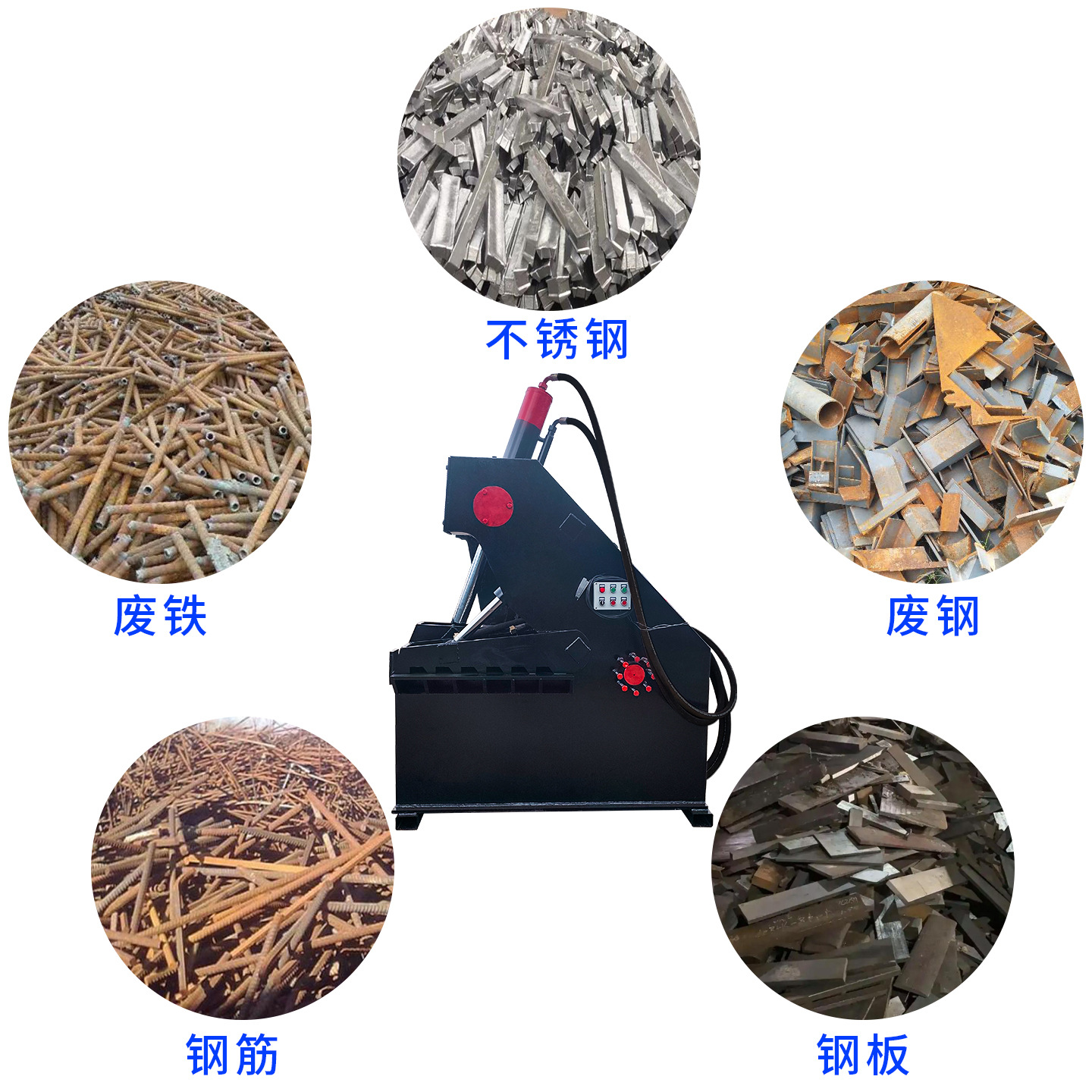 Waste Channel Steel Square Steel Shearing Machine Hydraulic Metal Scrap Shearing Machine Metal Aluminum Ingot Copper Ingot Shear