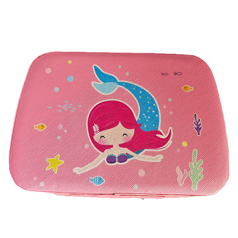Cross-Border Hot Selling Children's Cosmetics Girls Toys New Mermaid Cosmetics Nail Polish Lipstick Handbag