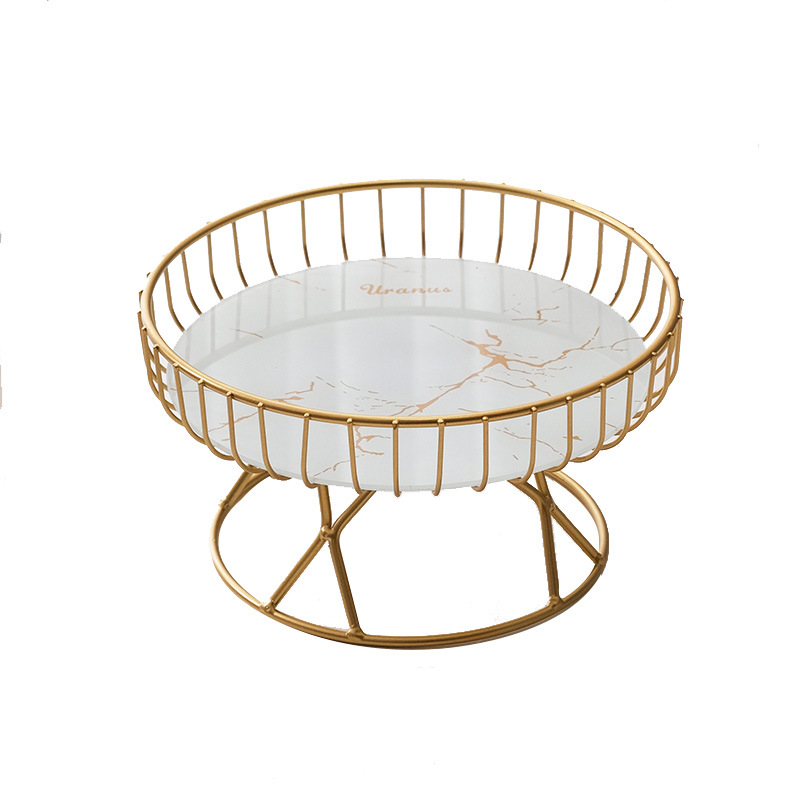 Creative Glass Fruit Plate Living Room Coffee Table Household Candy Plate for Snacks Melon and Fruit Plate New Arrival Dispellery Ornaments