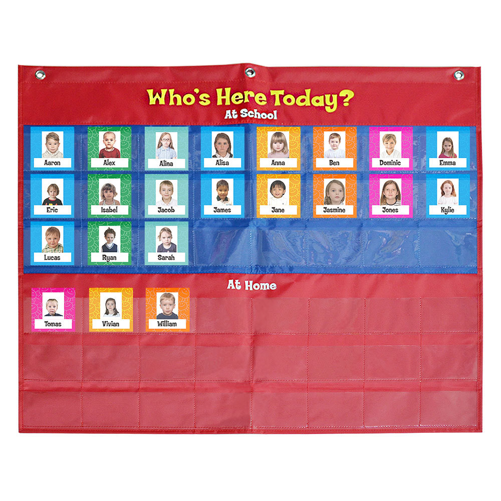 In stock supply Amazon Supply School student attendance hanging bag sign-in hanging bag photo attendance bag