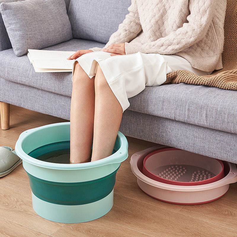 Folding foot tub foldable foot bath household foot bath bucket massage foot bath tub portable travel foot bath bucket