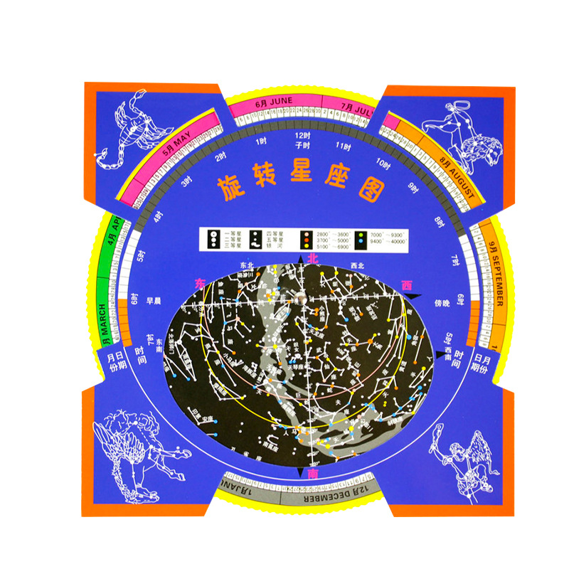 Rotating constellation Chart Telescope Astronomical Learning Observation Chart Active Star Chart