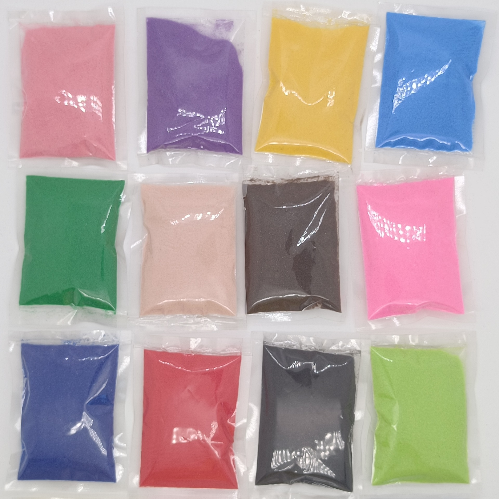 Фабричное предложение маленькая упаковка 25г цветного песка детская песочная ручка бутылочный цветной песок пляжный ландшафт розовый песок