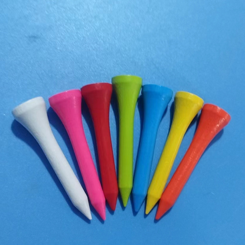 Golf Spikes Outdoor Golf Accessories Factory Direct Supply 42mm Colorful Scale Printed Golf Tee