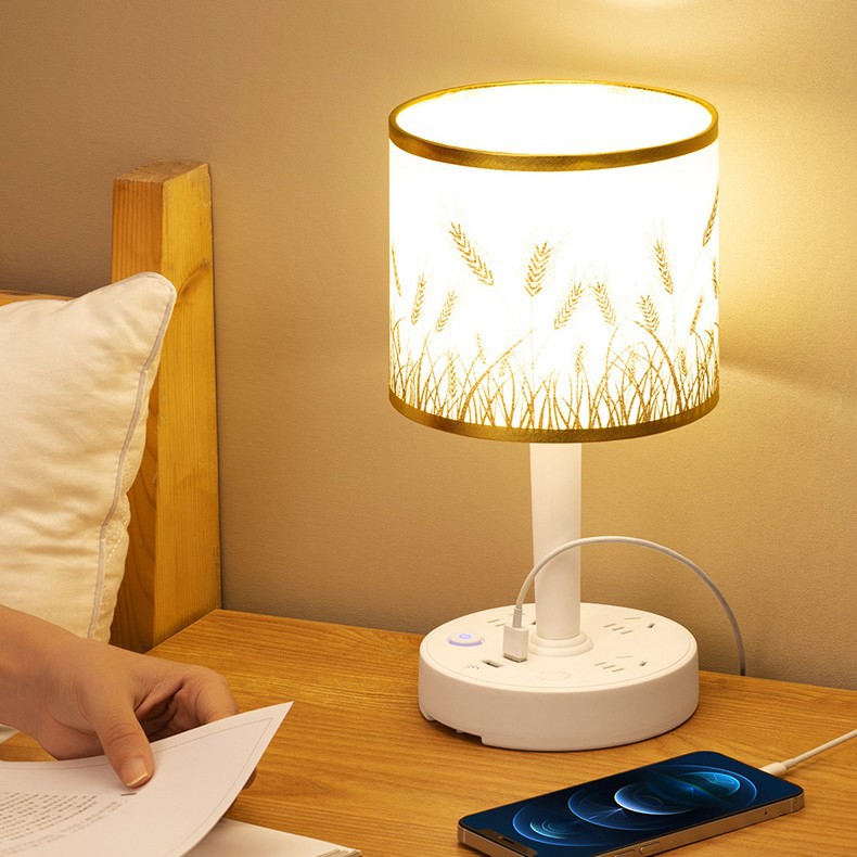Креативная декоративная настольная лампа с интегрированным патроном, роскошный внешний вид, защита глаз, ночник для сна