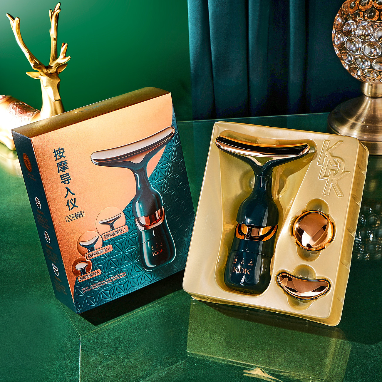 Электрический прибор для красоты лица, инструмент для лифтинга и подтяжки V-образного лица, массажер для уменьшения морщин на шее для улучшения впитывания, оптовая доставка