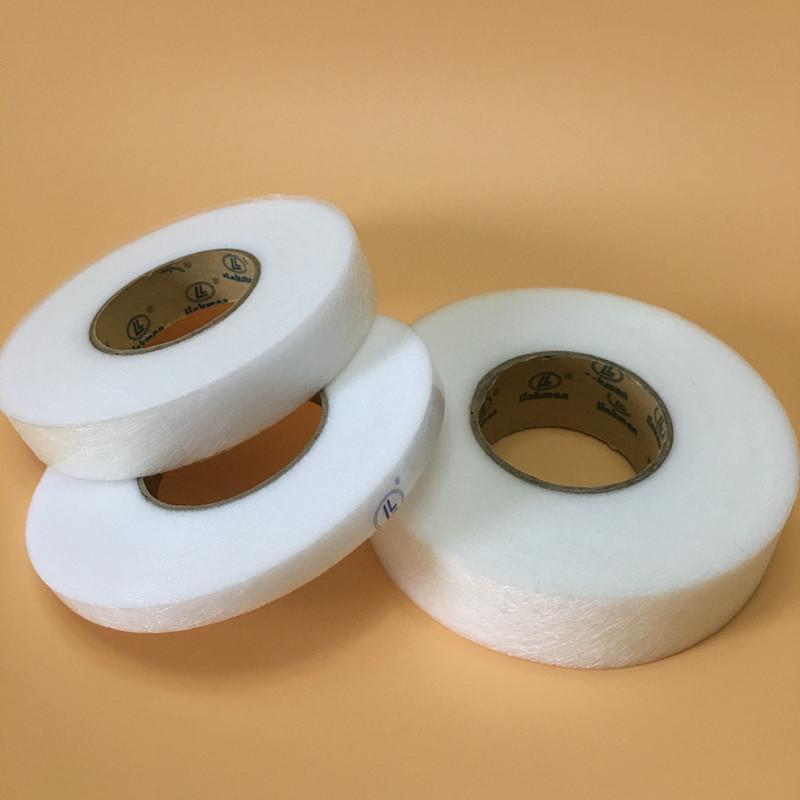 Double-Sided Adhesive Lining 1cm Hot Melt Adhesive Lining for Clothing Accessories Cloth with Double-Sided Adhesive Handmade Patchwork Cloth Glue Hot Glue