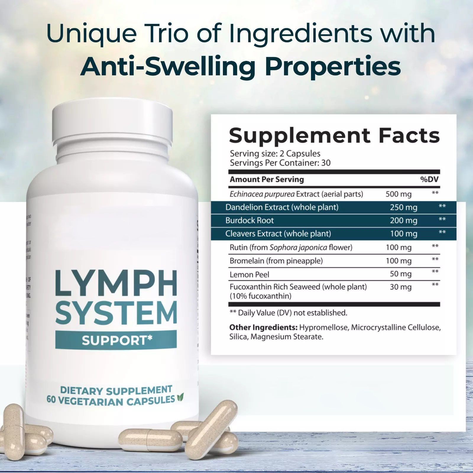 In-Stock Tk Amazon Bestseller Immune System Health Lymph Capsules Lymph System Support Oem