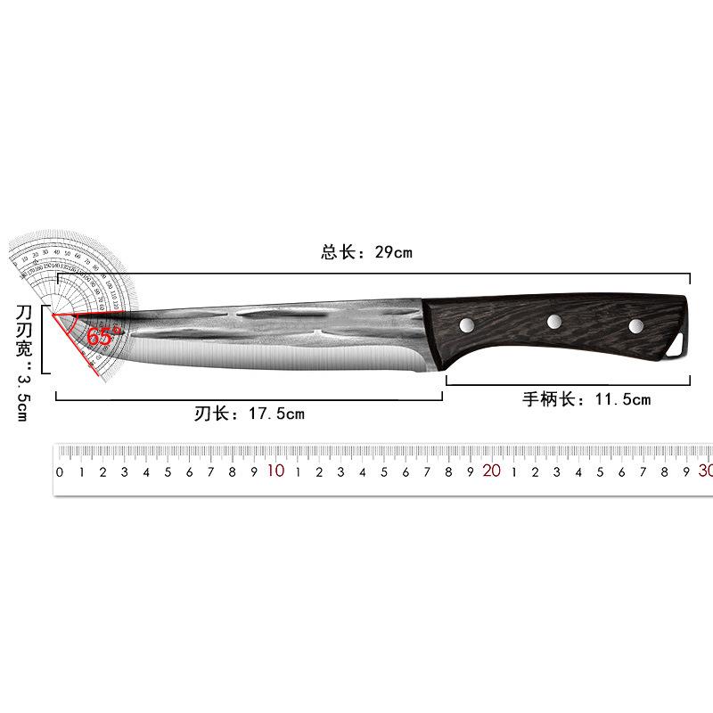 Long boning knife forging meat cutting knife killing pig knife slaughtering sheep peeling knife butcher selling meat cutting pork special knife