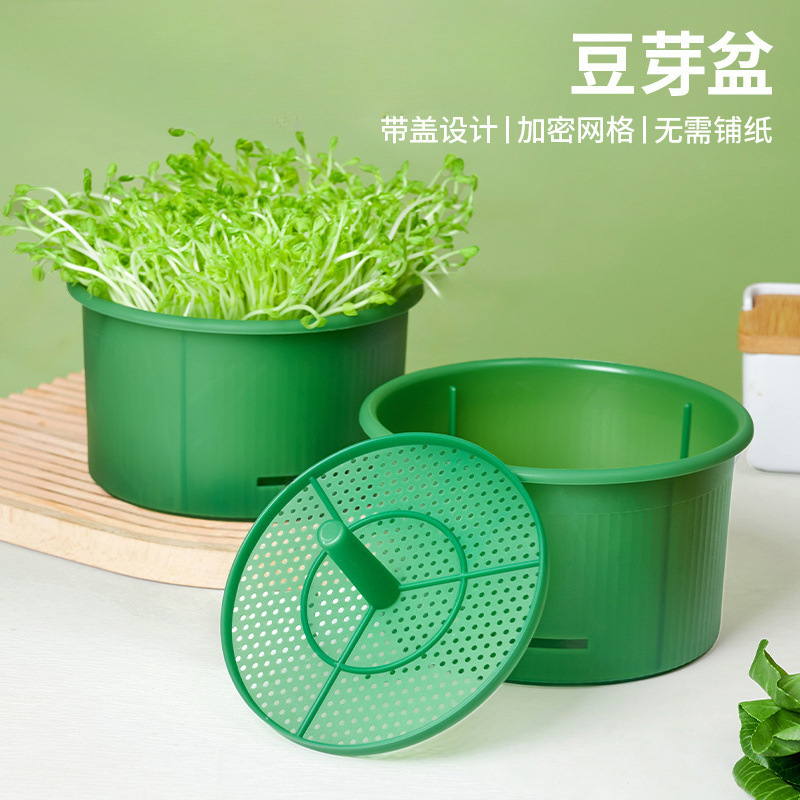 New Home Use Bean Sprout Maker, Large Capacity Bean Sprout Jar for Growing Green and Yellow Bean Sprouts, Thickened Model