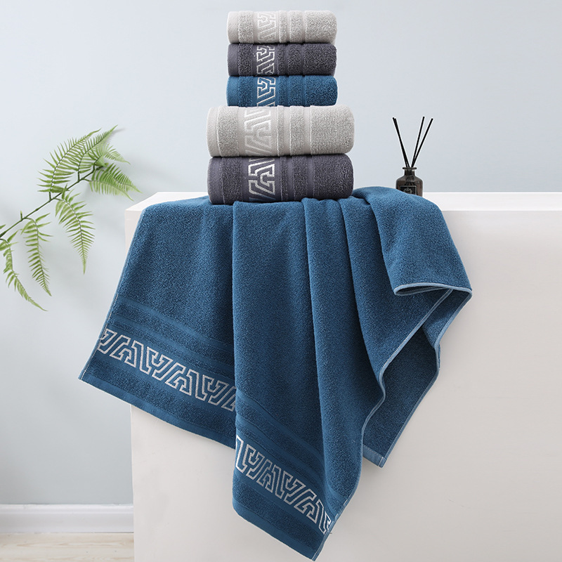 Wholesale Baoding towel temu,shein label household wash bath towel thickened absorbent bath towel jacquard super