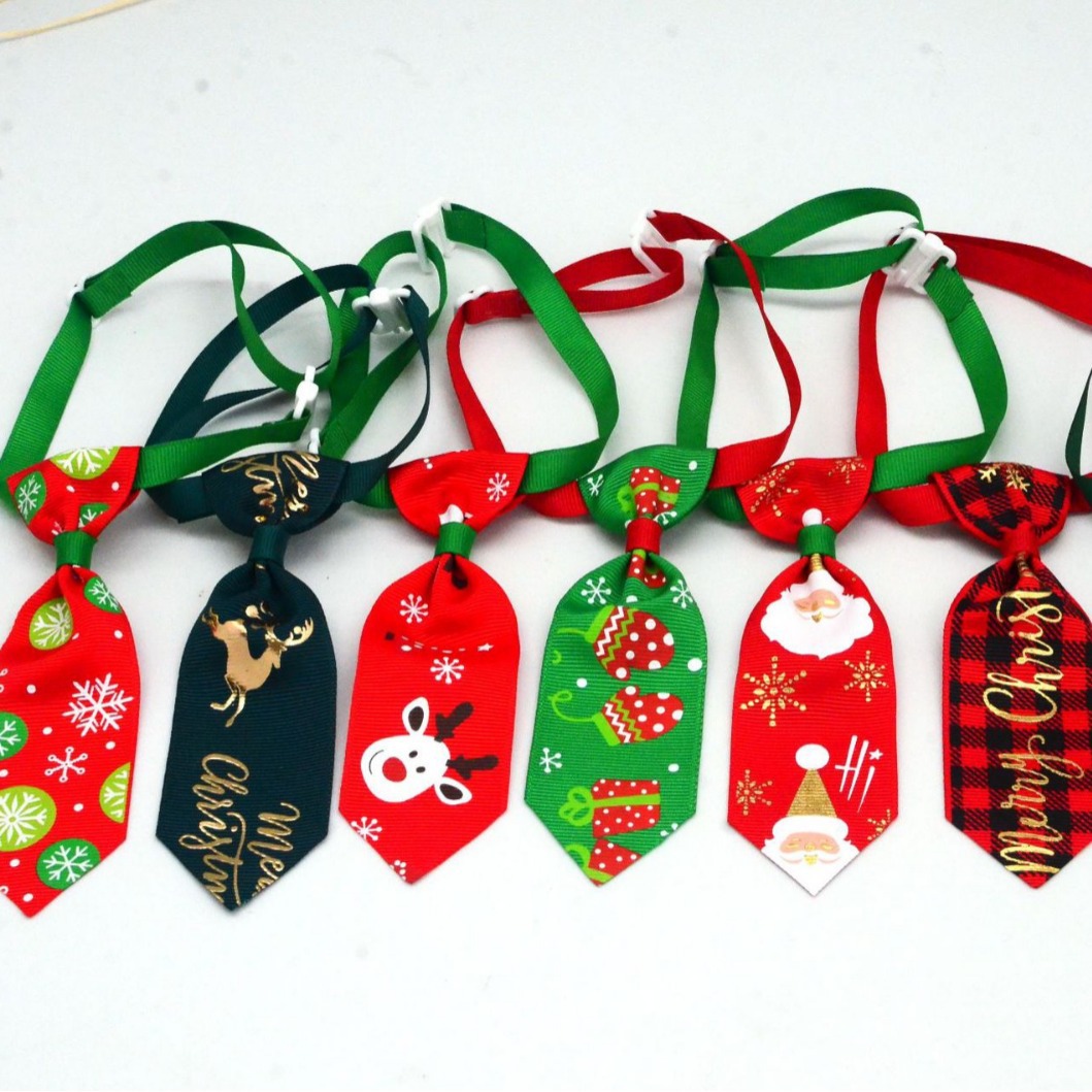 Christmas Pet Bows, Flower Pet Tie, Pet Headwear, Dog Tie, Christmas Bows in Stock