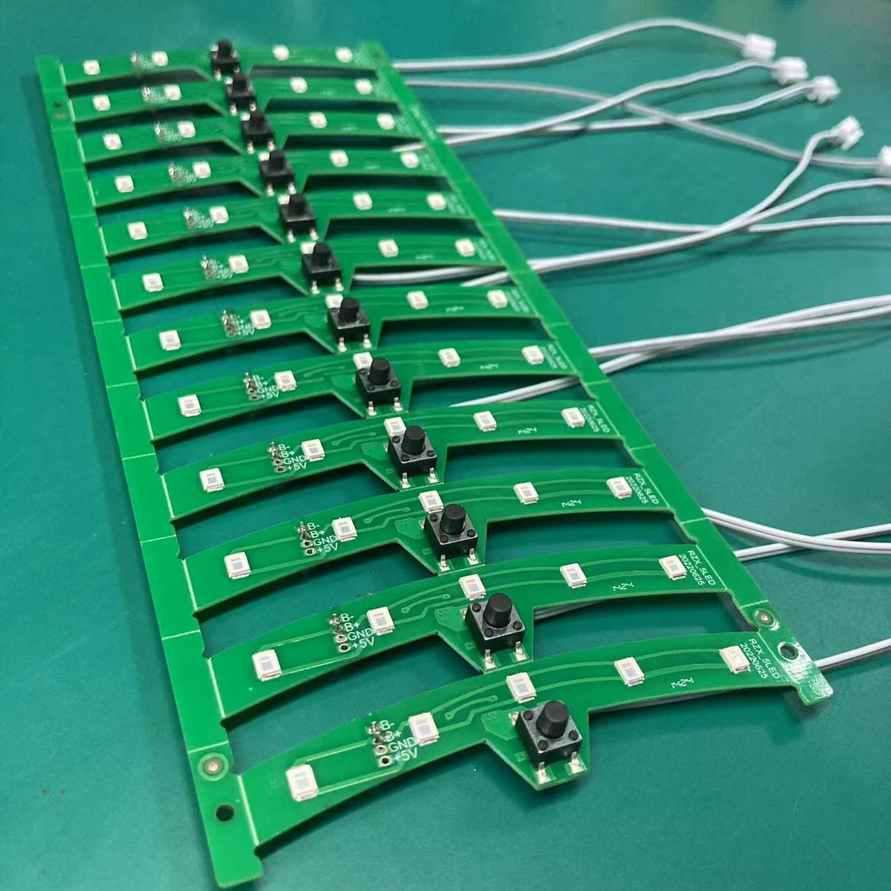 Led Red Light Warning Light 3.7V with Battery Luminous Indicator Light DIY Light Source Solution Development and Production