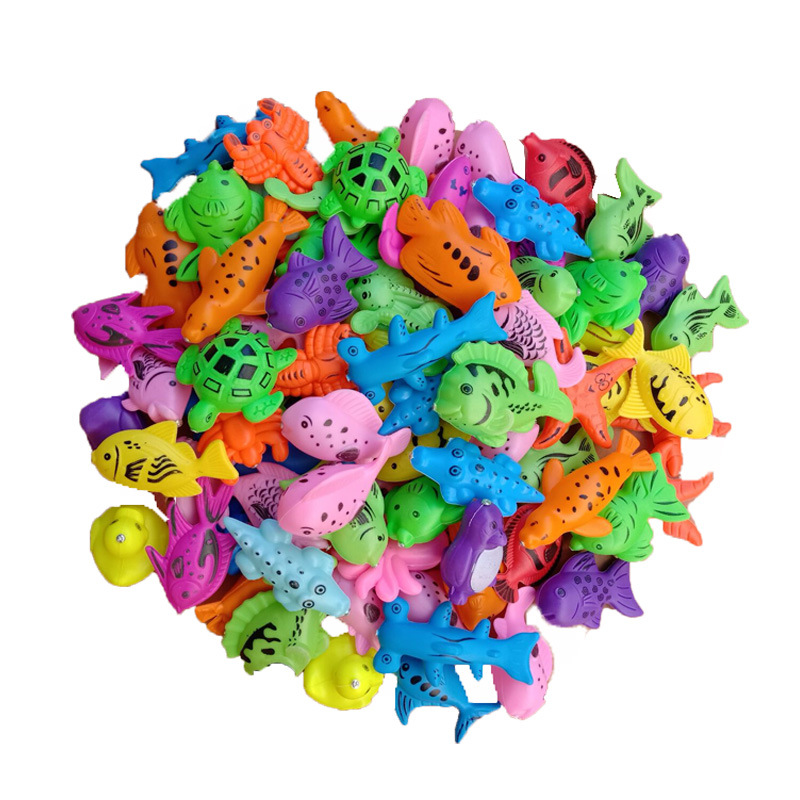 Magnetic Double-Sided Bulk Fake Fish with Nails, Magnetic Iron Three-Dimensional Fish, Children's Educational Toy, Realistic Fish