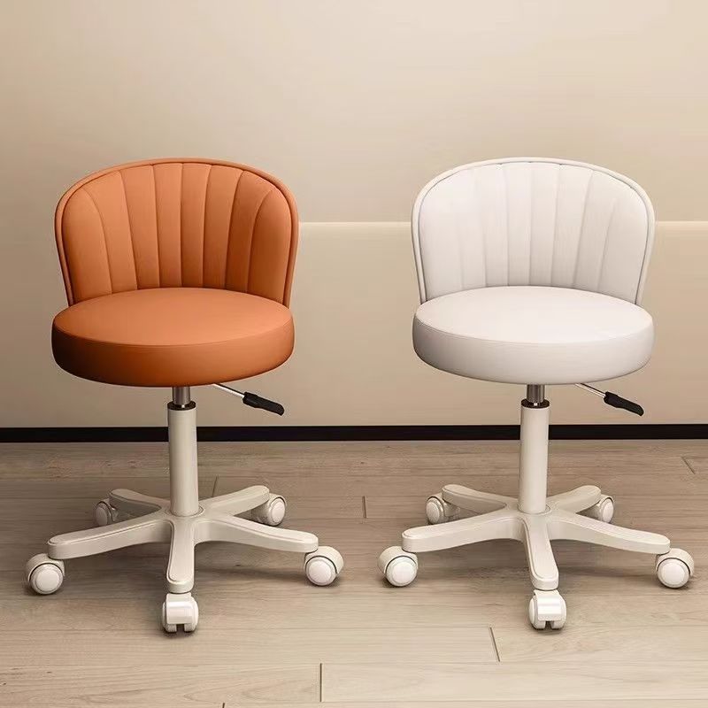 Lifting Chair Adult Adjustable Swivel Chair Cream Style Makeup Stool Bedroom Dressing Table Chair Roller Skating Backrest Chair