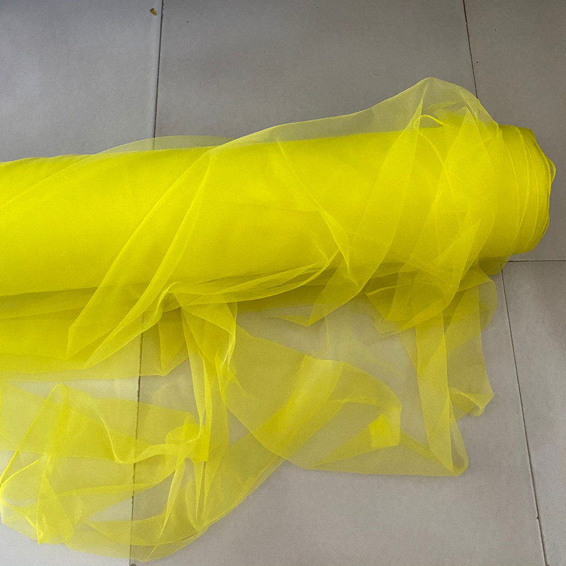 Cross-Border Tulle Wedding Chair Back Decoration Swiss Tulle Wedding Decoration Bamboo Chair White Tulle Ceiling Mesh Decoration Props