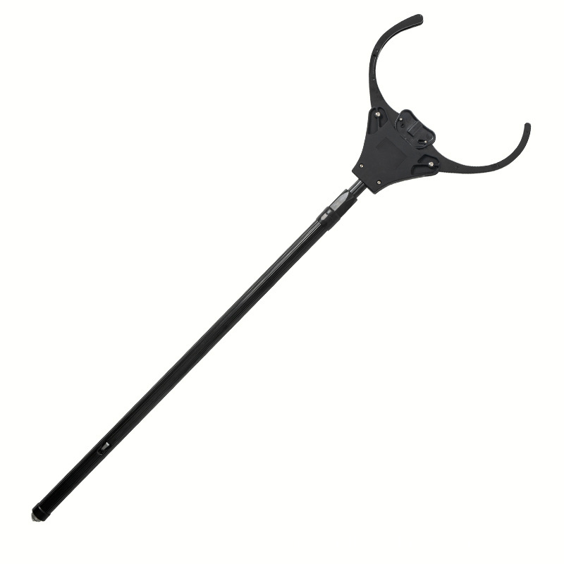 Telescopic Waist Fork, Aluminum Alloy Restraints, Electric Shock Catcher, Security Protection Equipment, Self-Locking Riot Control Steel Fork