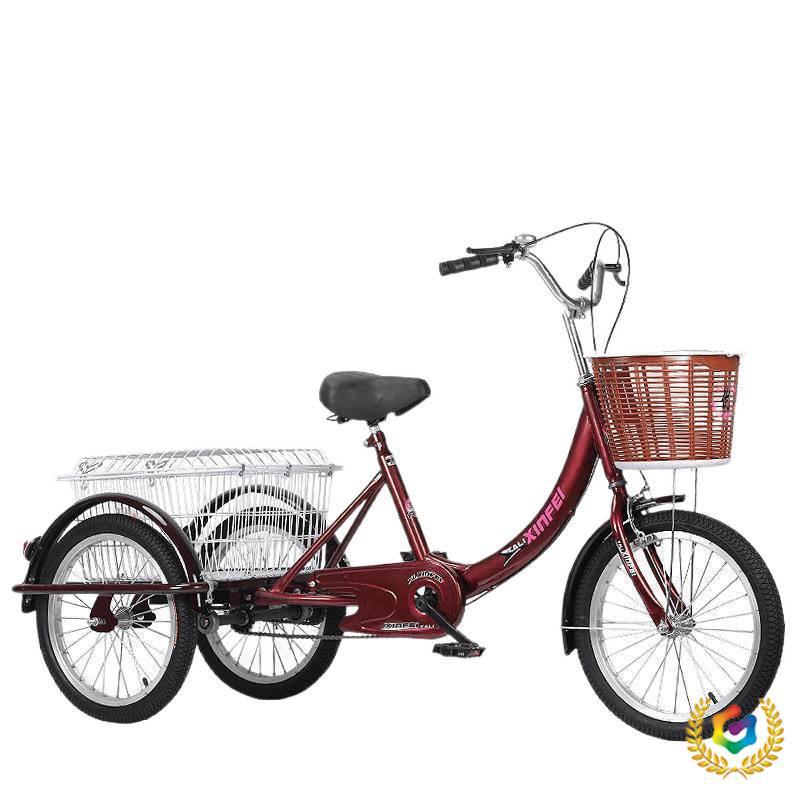 ➲ Elderly People Use Tricycles to Transport Children and the Elderly, Traditional Three-Wheeled Bicycles