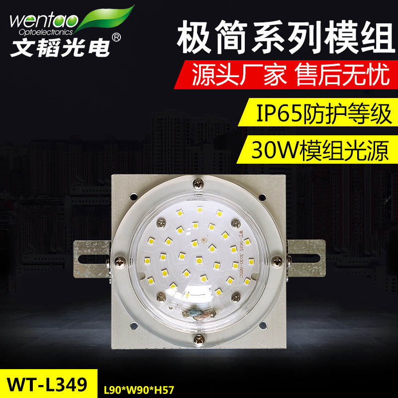 Минималистичная серия 30Вт круглый уличный ламповый модуль, садовая лампа, ландшафтное освещение, модуль источника света для муниципального строительства