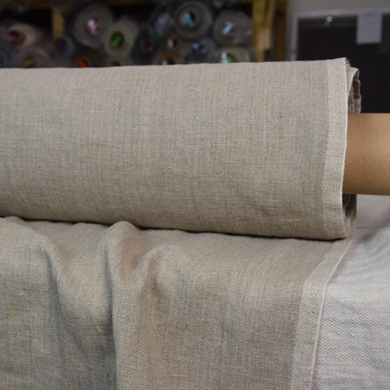 9 Pieces of Thickened Washed Pure Hemp Fabric Curtains Bedding Single and Double Rain Dew Hemp Wide Fabric Wholesale