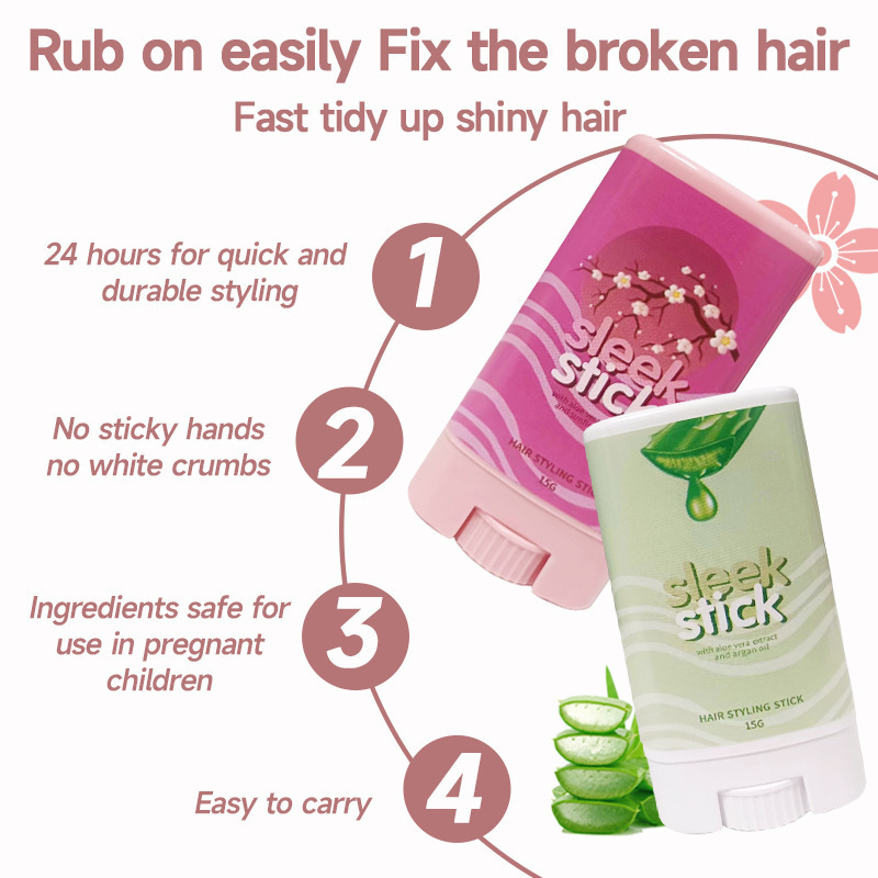 Cross-Border English Hair Styling Wax Stick 15g Styling Wax Stick for Men and Women, Easy to Use Styling Wax Stick