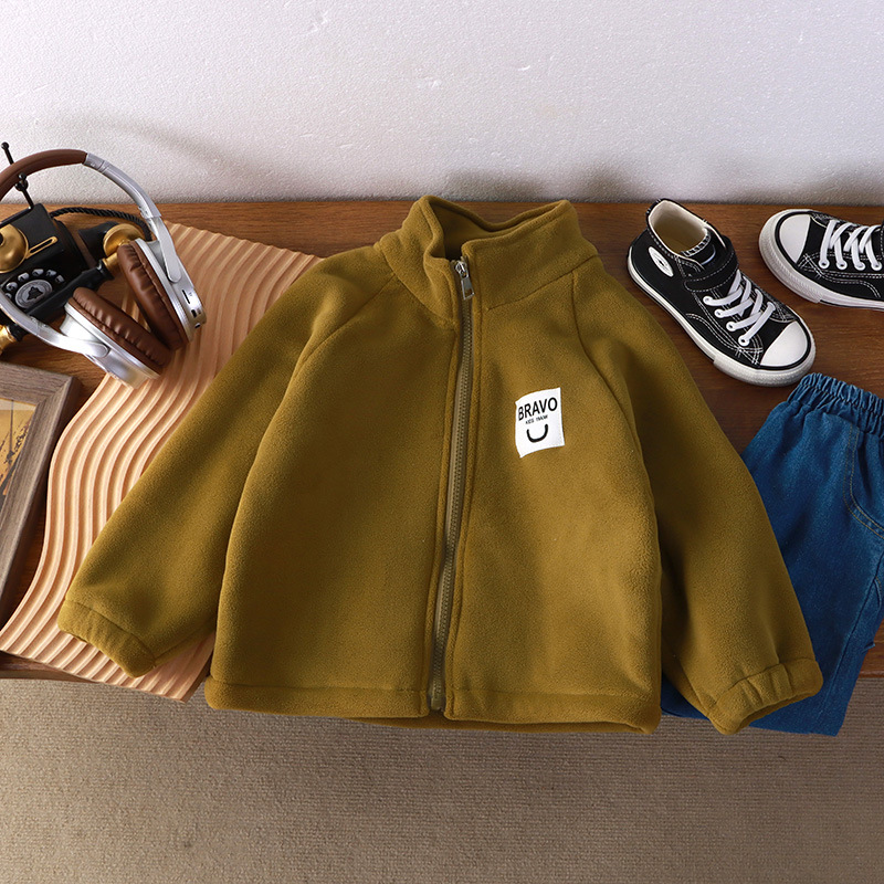 Pre-Sale for 10 Days! Children's Winter Fleece-Lined Thickened Jacket, Cotton Coat for Older Kids, Versatile for Boys and Girls, Warm Outerwear for Babies