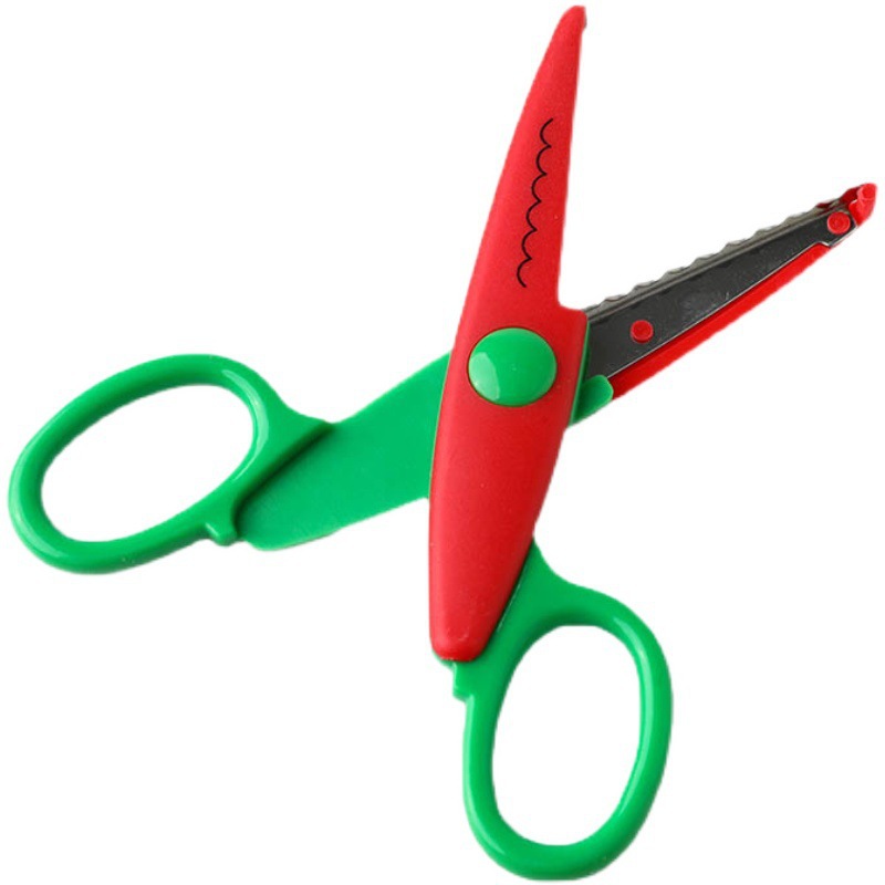 Kindergarten Children's Scissors Handmade Scissors Student Lace Scissors Safe and Not Hurting Hands Art Paper Scissors Wholesale