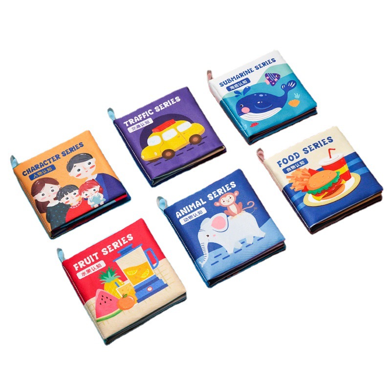 Baby Cloth Book March-June Baby Can't Tear Bite Stereo Cognition Sound 0-1 Year Old Children's Early Education Educational Toys