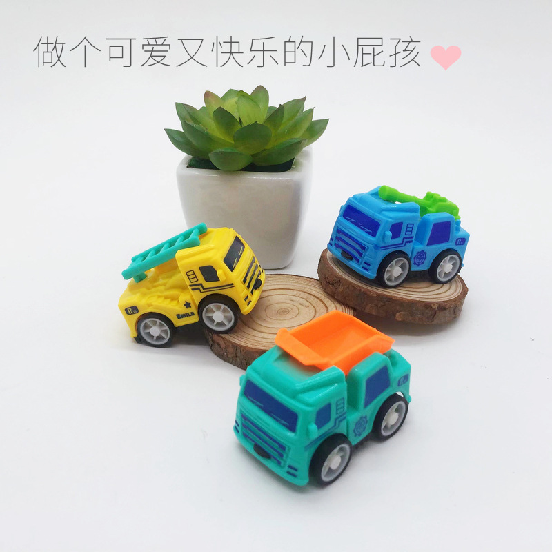 Chenghai Small Toy Factory Six Six Color Mixed Engineering Vehicles Military Vehicles Children's Day Paradise Points Small Gifts